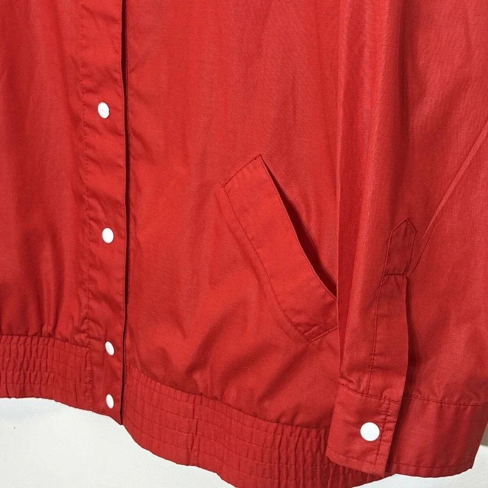 EUC Vintage Koret Womens Jacket Size XL Red Snap Front Lightweight‎ Windbreaker